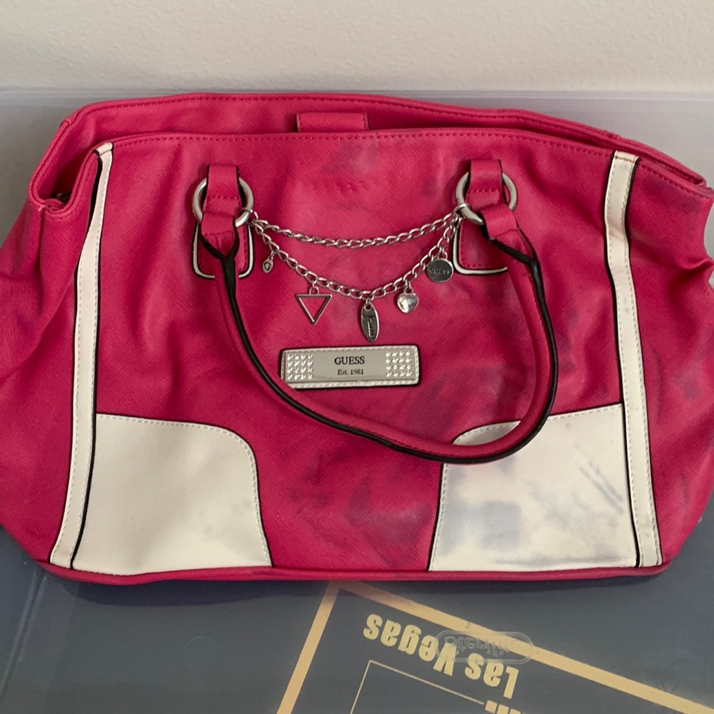 Guess Pink leather bag